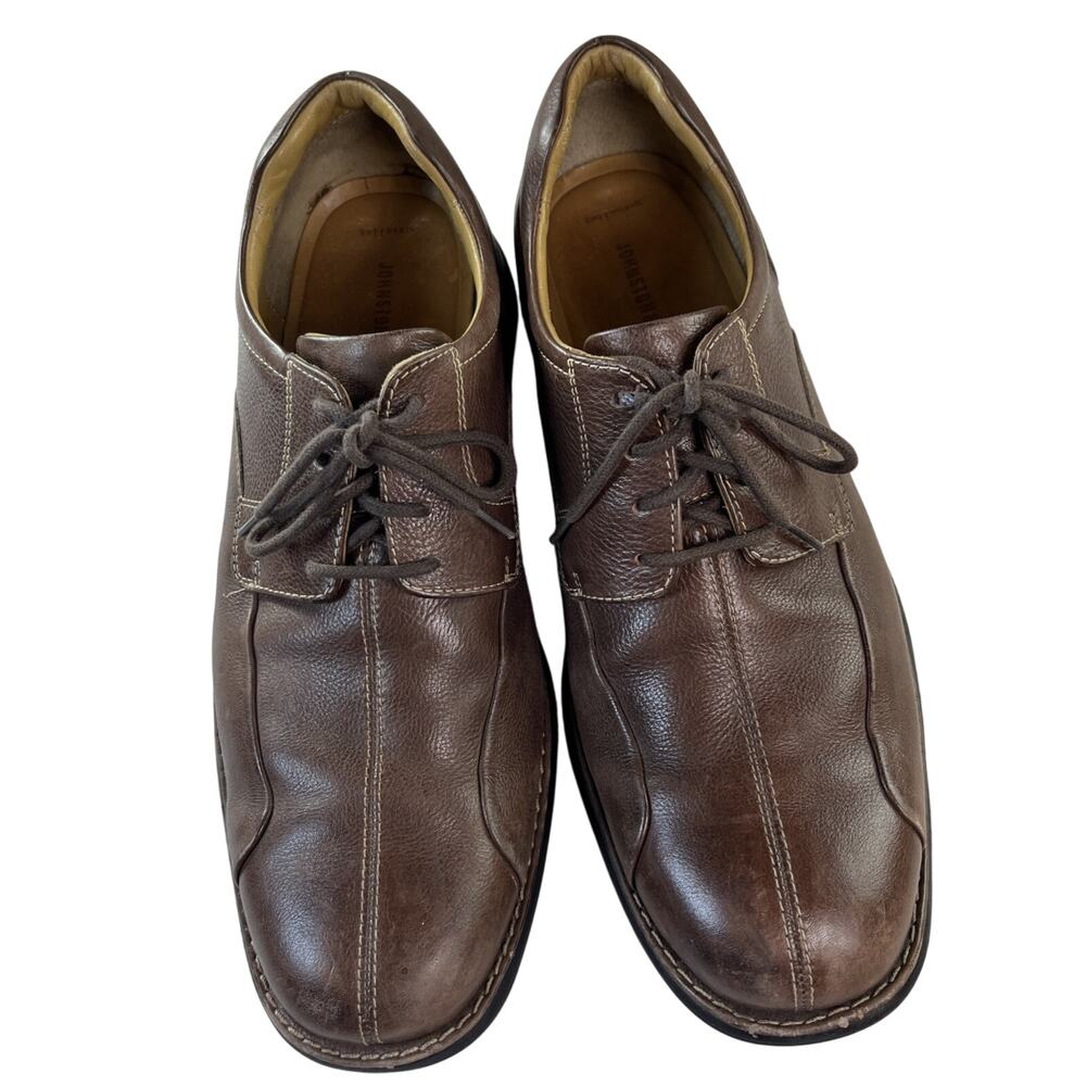 Johnston & Murphy Men 11.5 M/ Ecco Shock Point Brown Leather Casual/Oxford Shoes